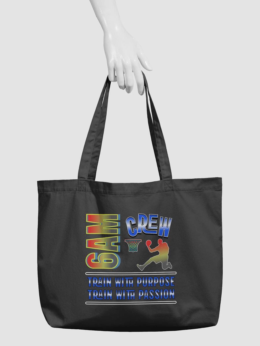 6AM Crew Train With Purpose Train With Passion Basketball Motivational Tote product image (3)