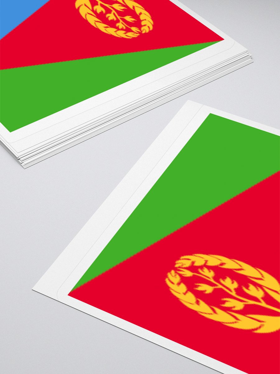 Eritrea Flag Sticker | Wreath and Olive Branch Design | Durable Vinyl | 3 Sizes product image (12)
