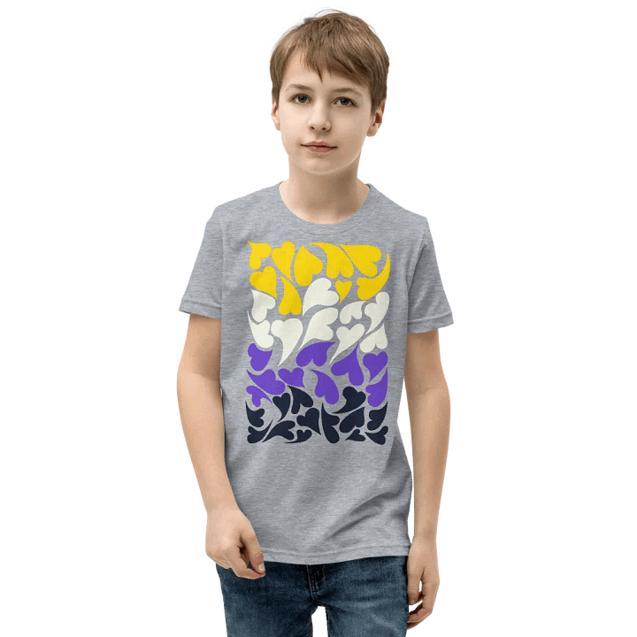 Nestled PRIDE Nonbinary T-shirt (Youth) product image (3)