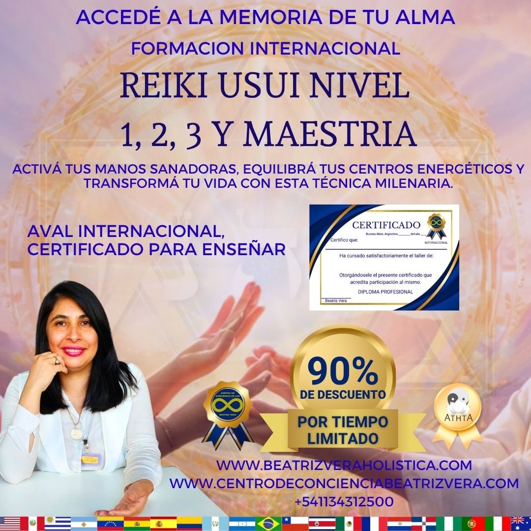 Reiki usui nivel 1, 2, 3 y maestría (clases diferidas digitales) product image (1)