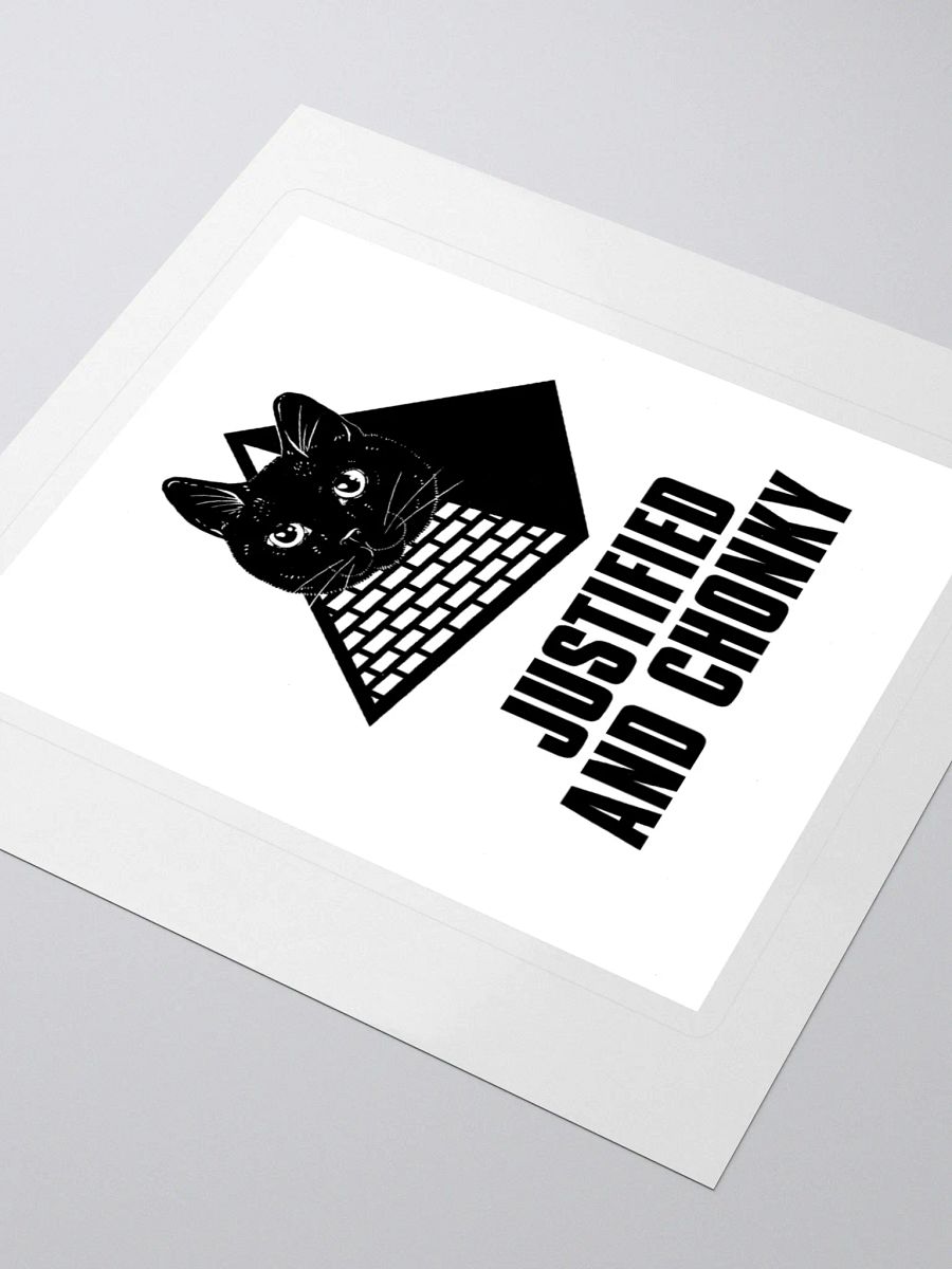 DJ STRIGOI JUSTIFIED & CHONKY STICKER product image (3)
