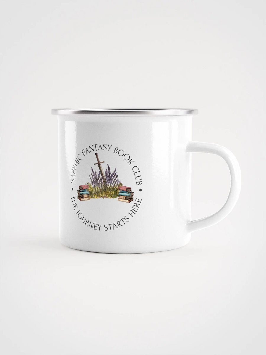 Sapphic Fantasy Book Club Enamel Mug product image (1)
