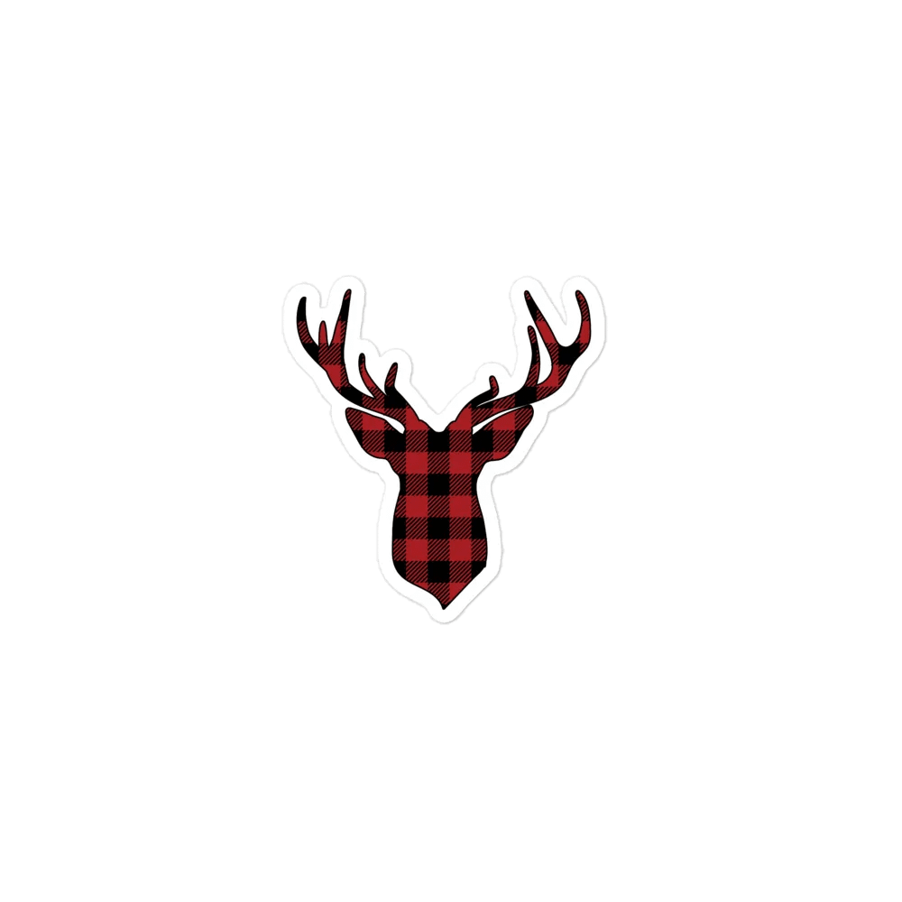 Red Plaid Moose Head product image (1)