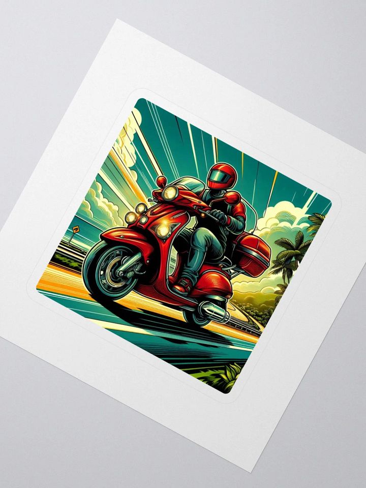 Scooter Adventure Kiss Cut Stickers product image (2)
