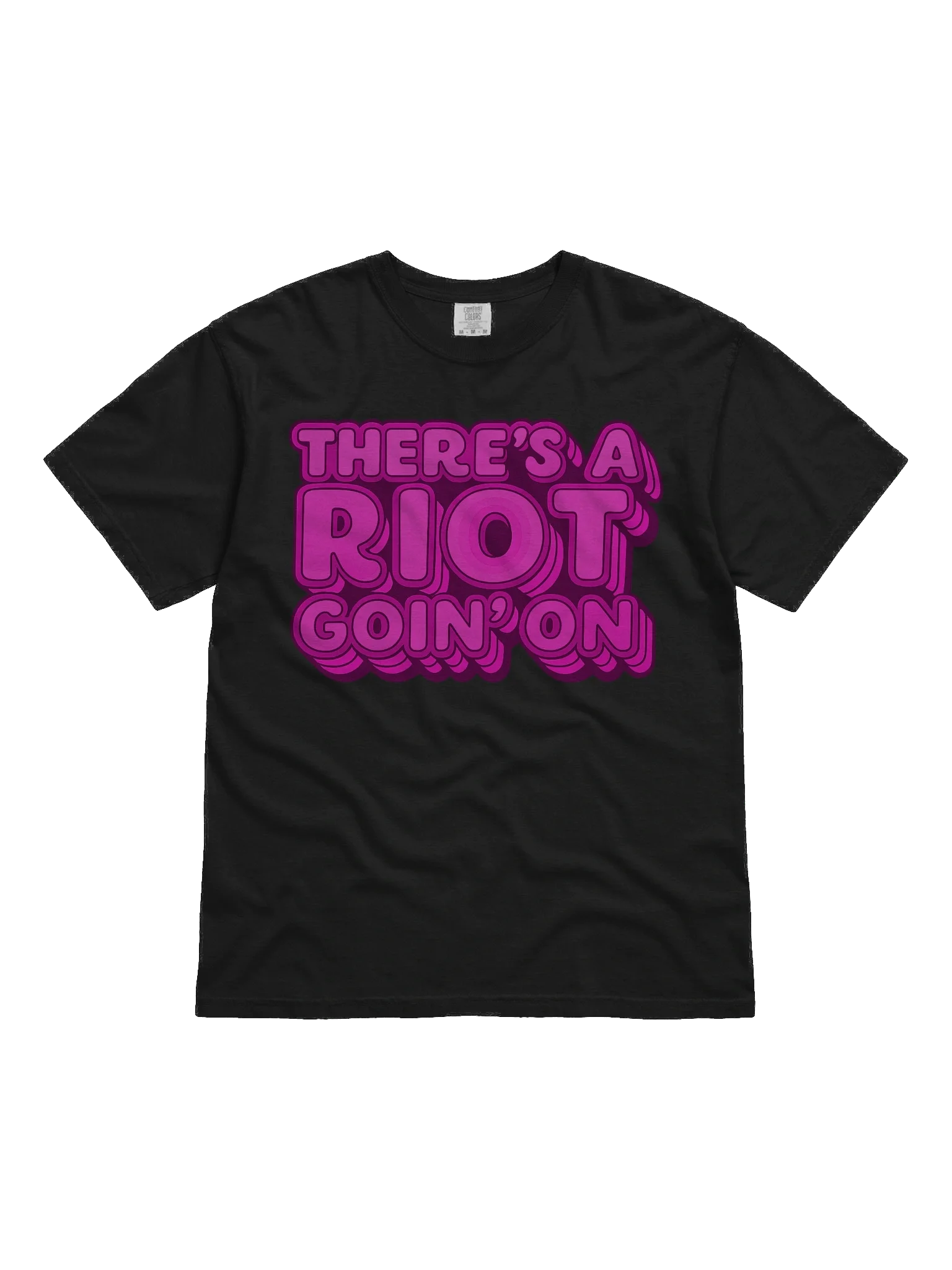 TERE’S A RIOT GOIN’ON – Funky Pink Typography product image (1)