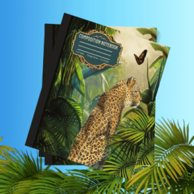 Vintage Composition Books with Exotic Wildlife and Botanical Covers product image (1)