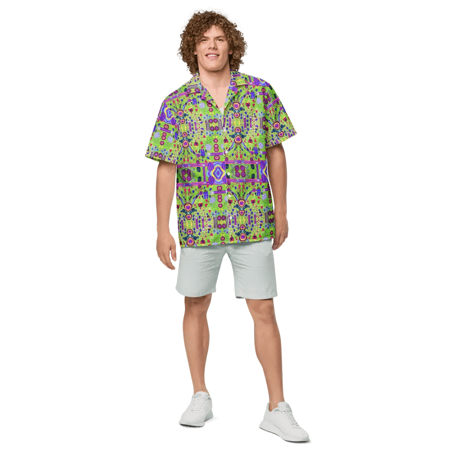 Abstract Doodle Life Unisex Hawaiian Shirt product image (3)