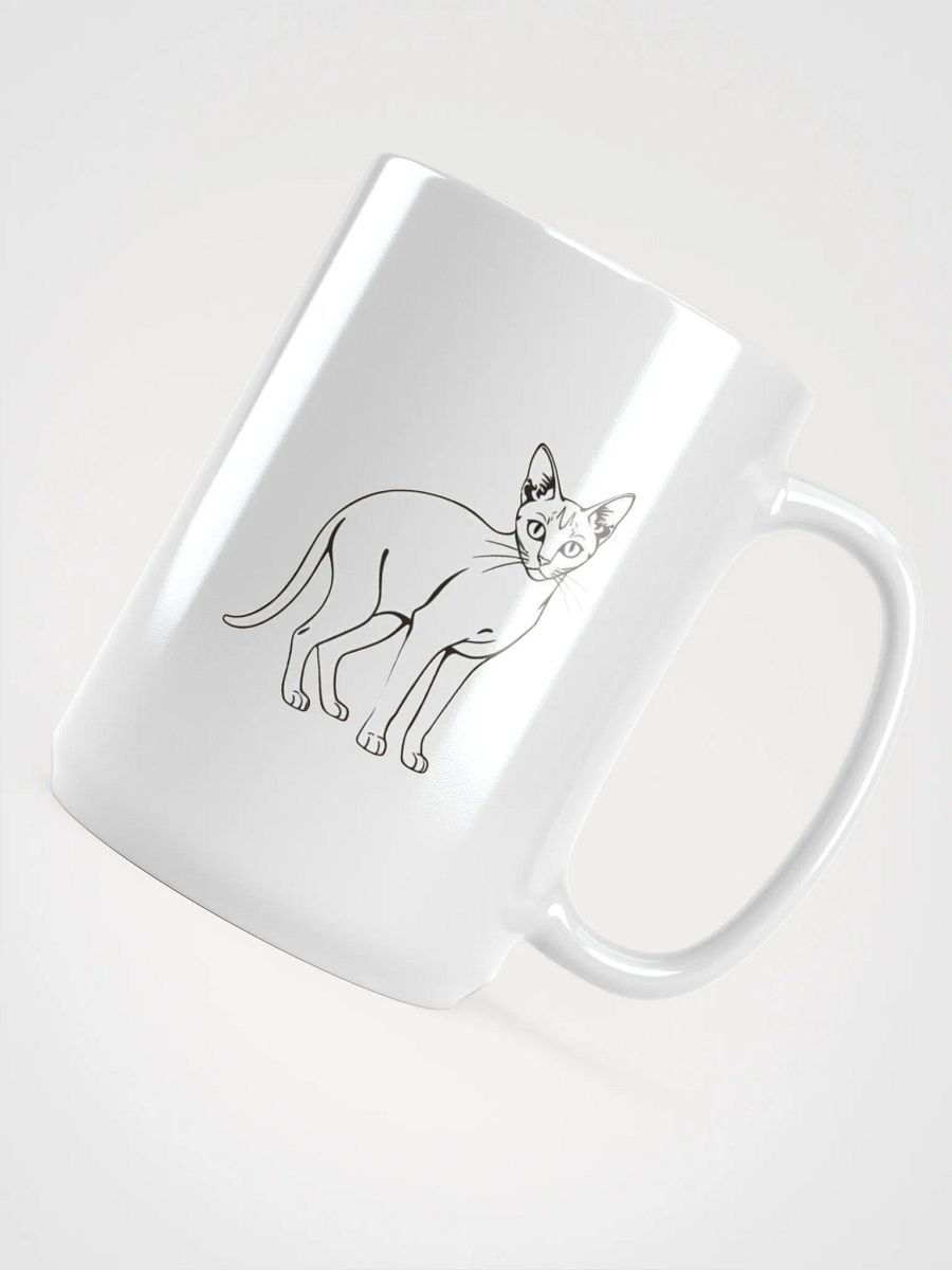 Cat Outliner White Mug product image (5)