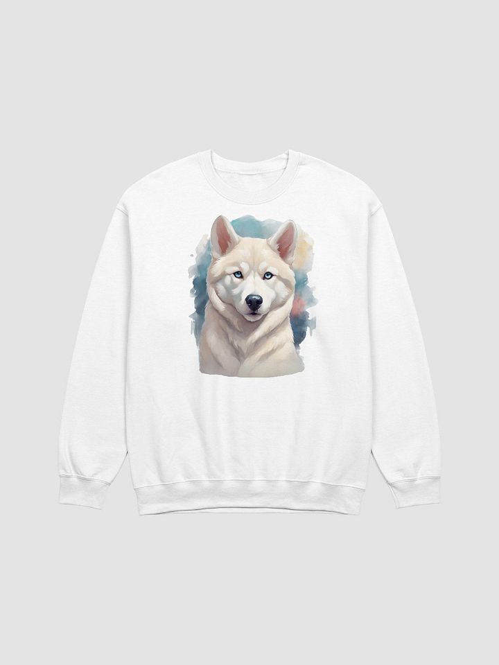 White Siberian Husky Crewneck Sweatshirt product image (2)
