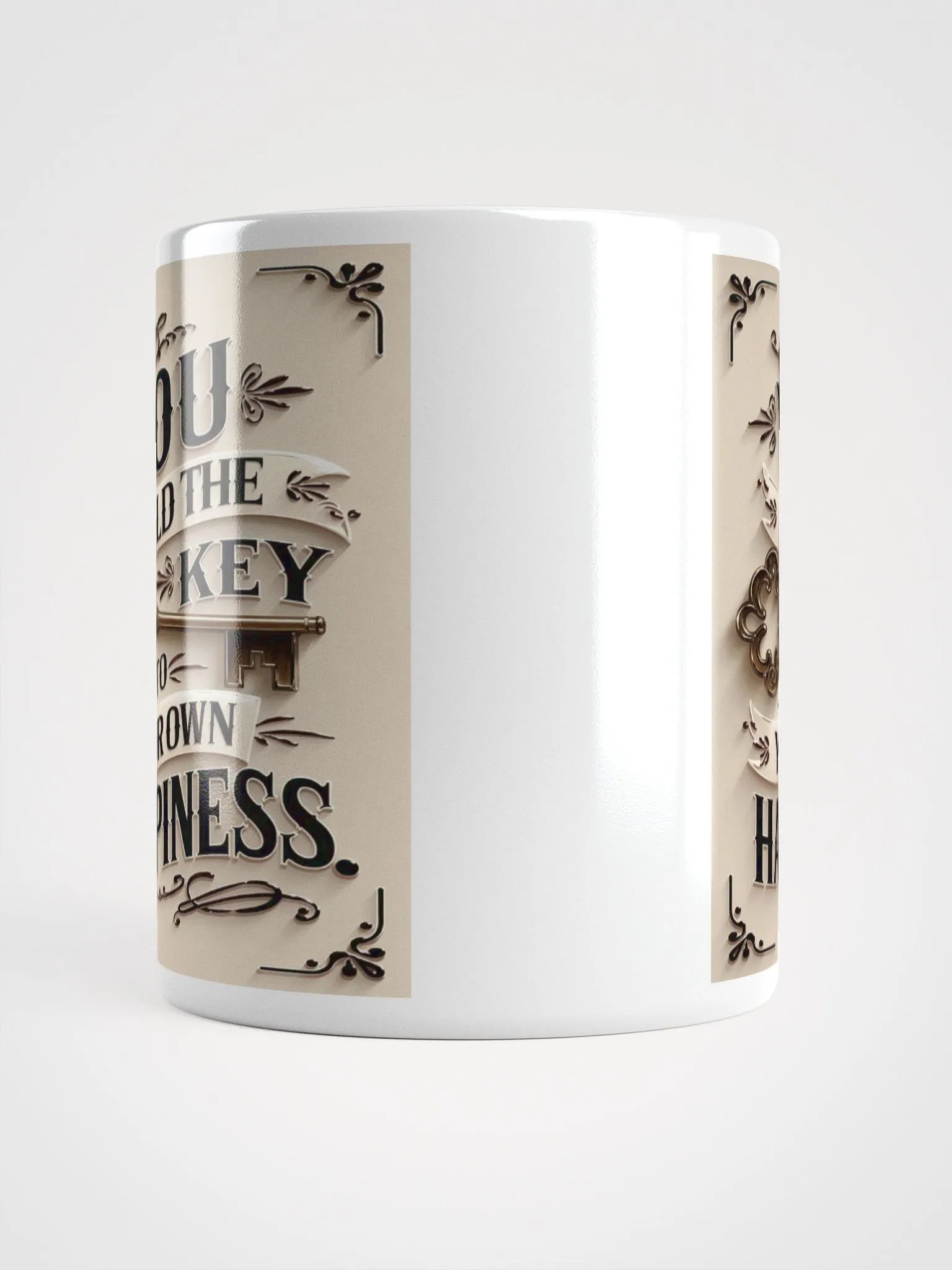 "You hold the key to your own happiness" #Motivational Glossy White Mug product image (15)