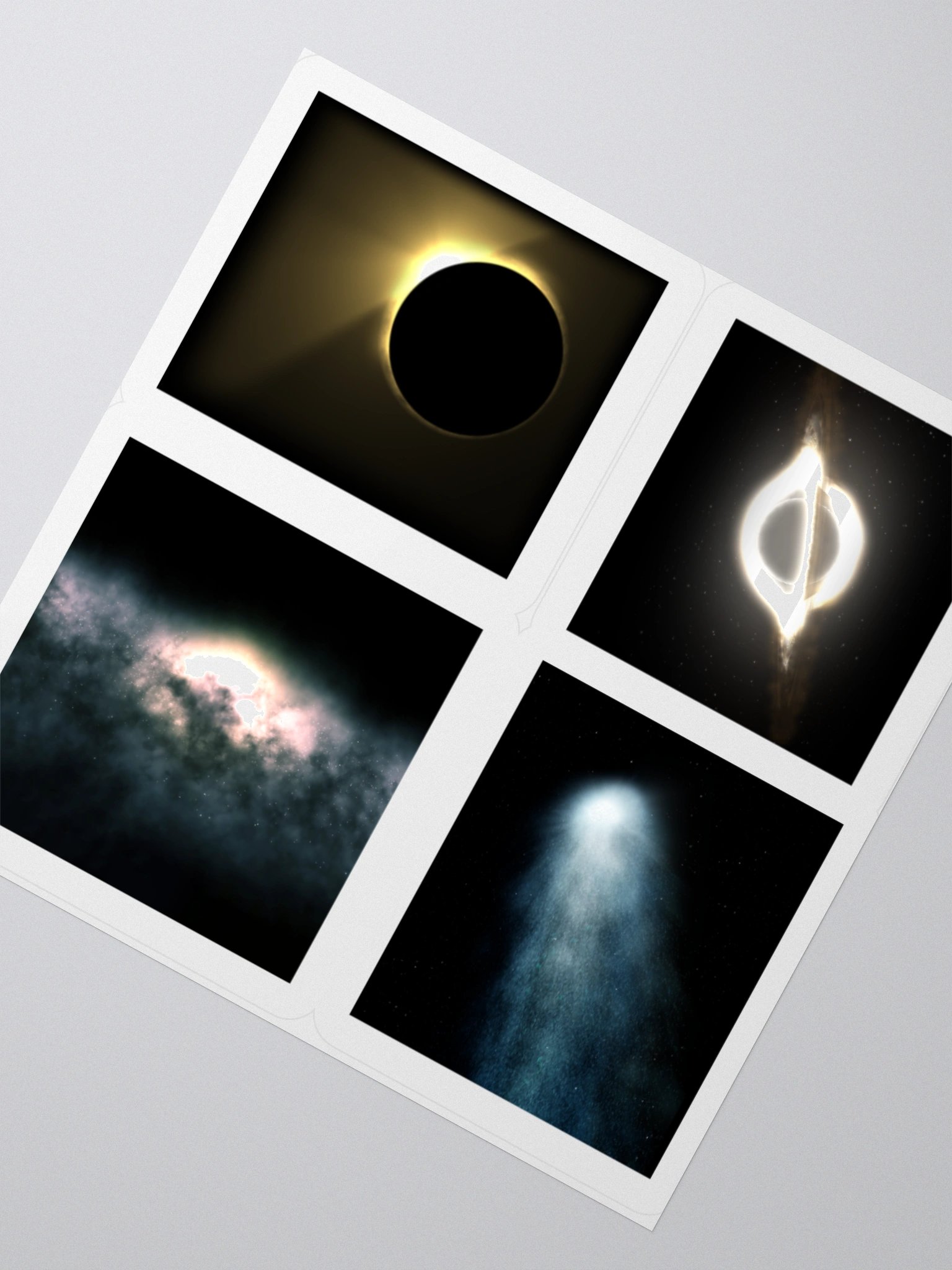 Space kiss cut stickers product image (7)