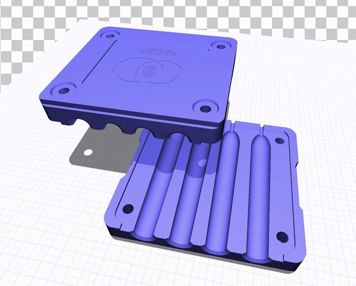 3D Printable Files - Cannon Barrel Perfecto Stackable Cannagar Molds product image (1)