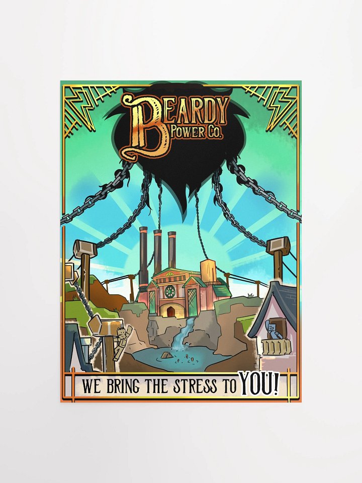 'We bring the stress to YOU!' print (Blue) product image (1)