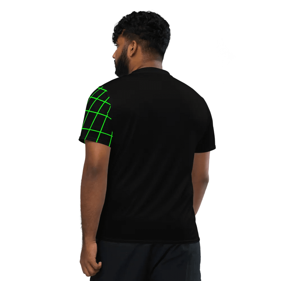Neon Cyber Grid Unisex Jersey product image (3)