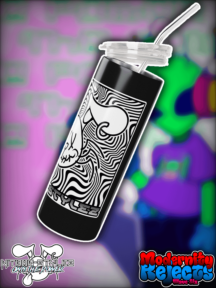 Wave 6 - Trippy Square Stainless Steel Tumbler product image (1)