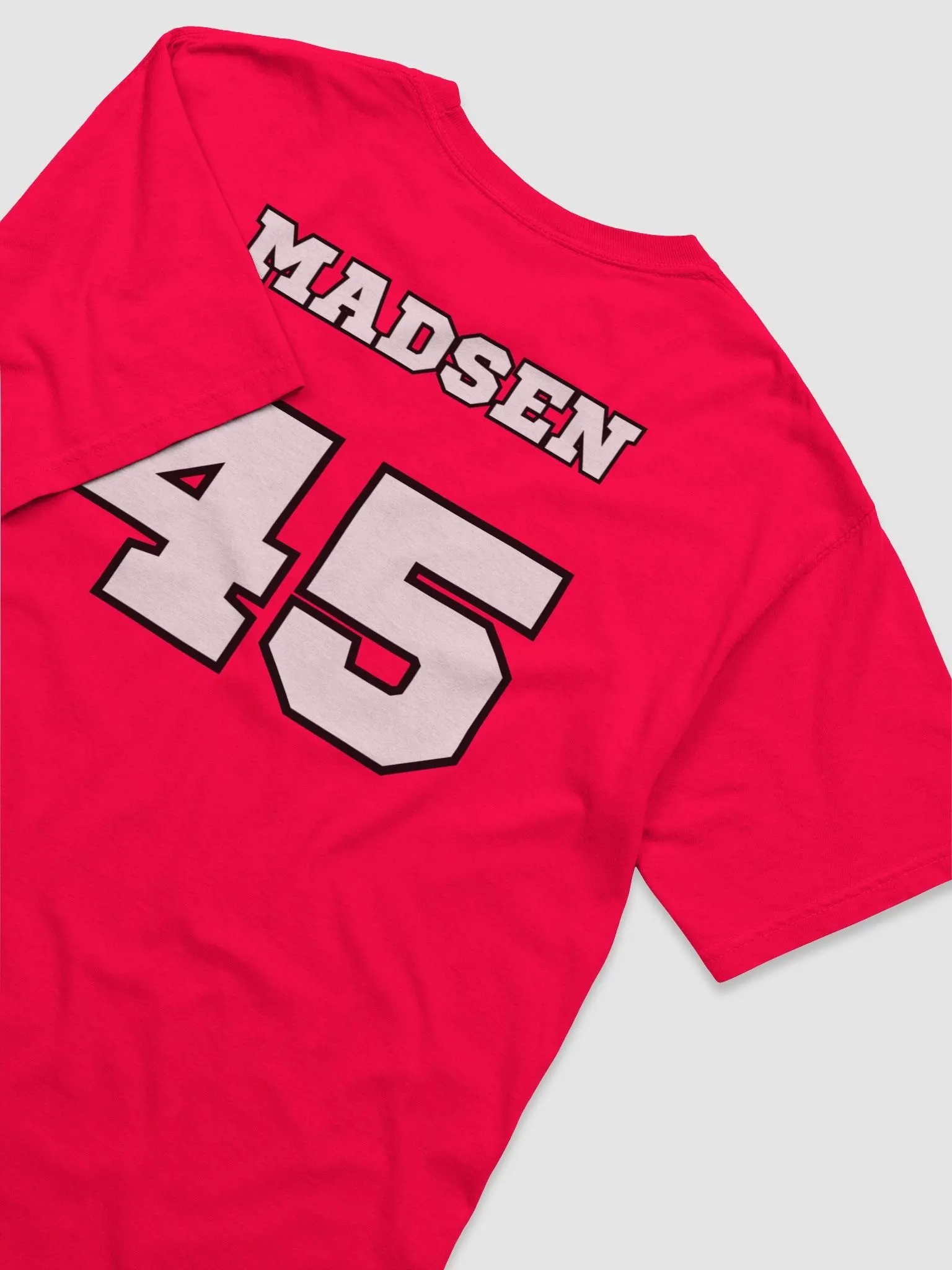Mason Madsen T Shirt Jersey (Away Red) product image (2)