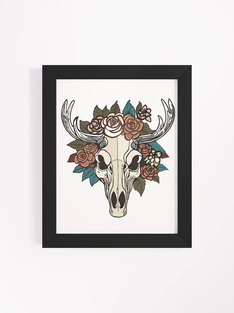 Vibrant Mousse And Flowers Wood Framed Matte Poster product image (72)