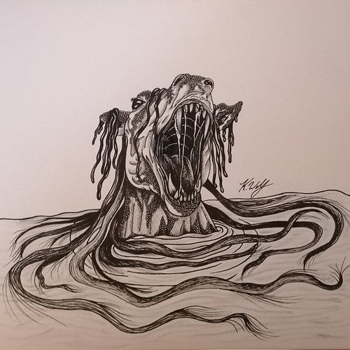Inktober day 16 - Grungy 
I went with a grungy, swamp kelpie for this prompt. 
This will be my final entry for inktober and i...