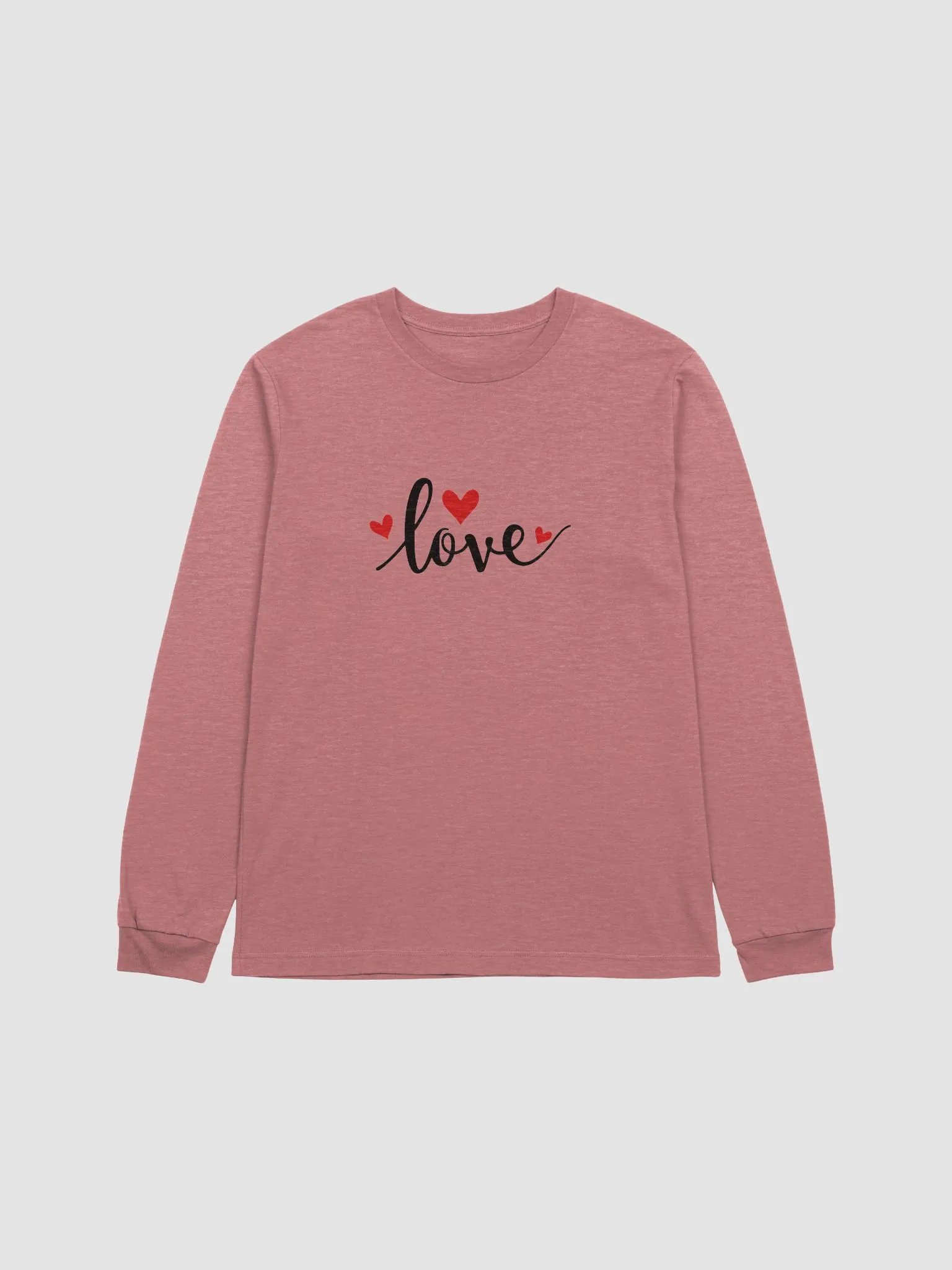 Love Script Hearts Long Sleeve Tee product image (20)