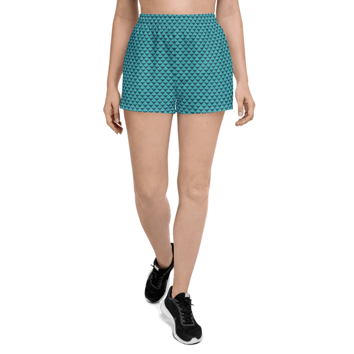 Geometric Waves Women's Athletic Shorts product image (2)