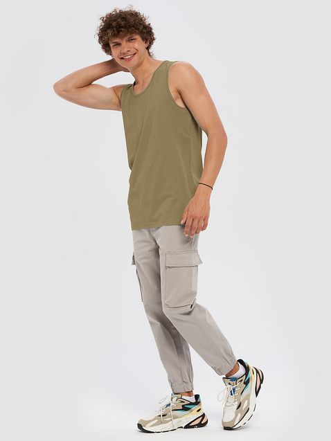Photo showing Cotton Heritage Men's Premium Tank Top