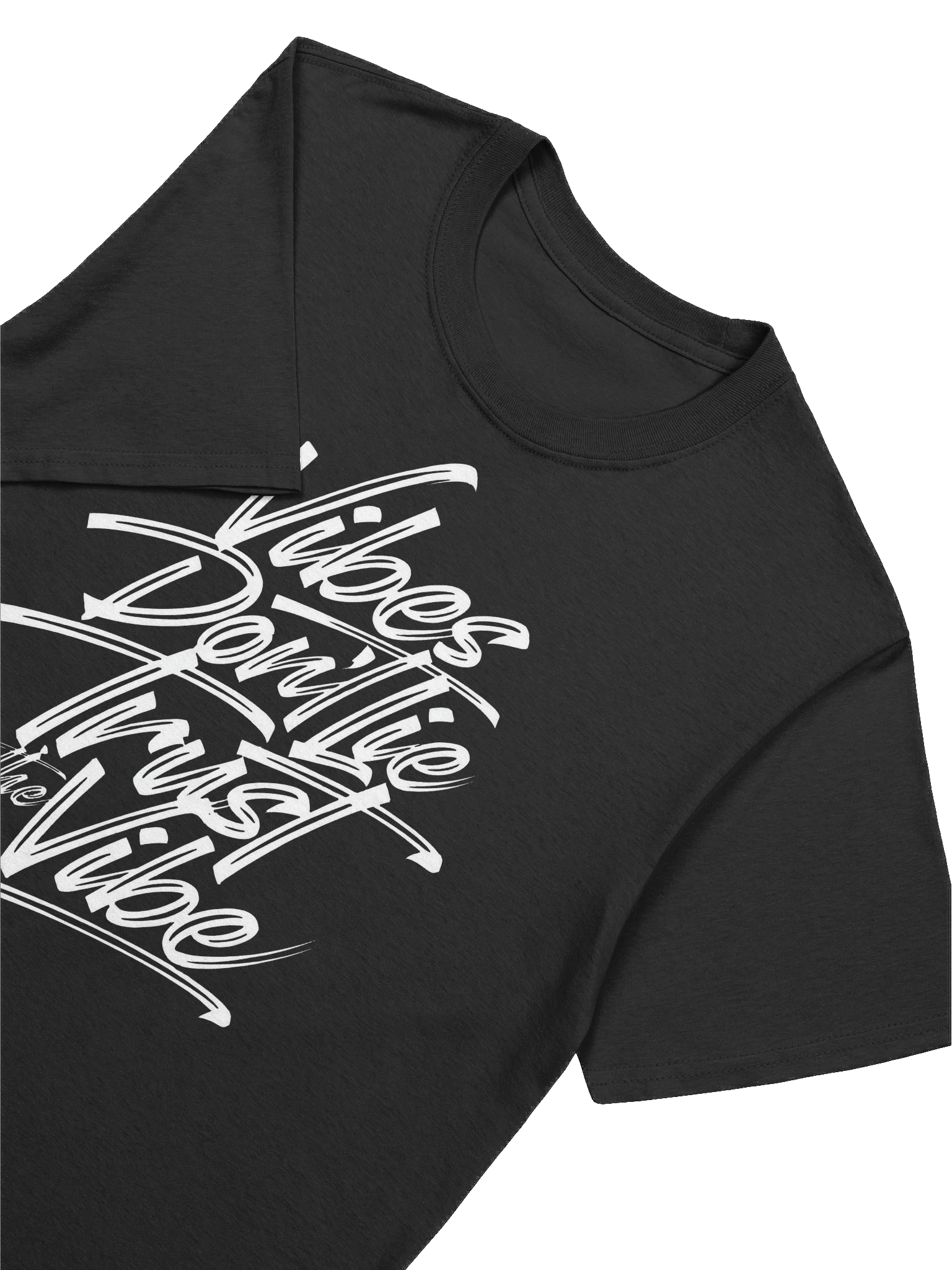 VIBES DON’T LIE, TRUST THE VIBE - Tropical White Flow Graphic T-Shirt product image (6)