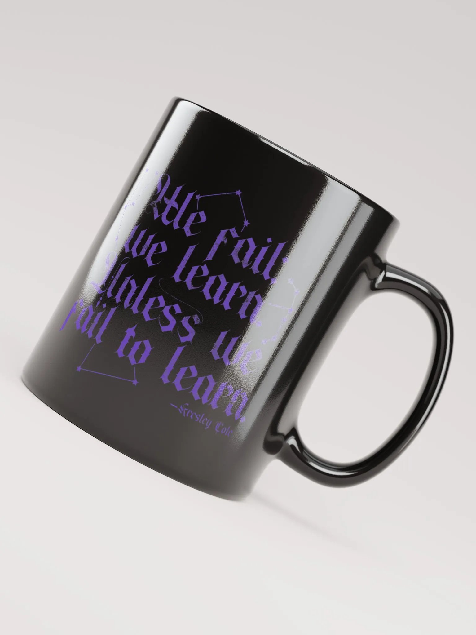 We Fail We Learn Black Mug product image (8)