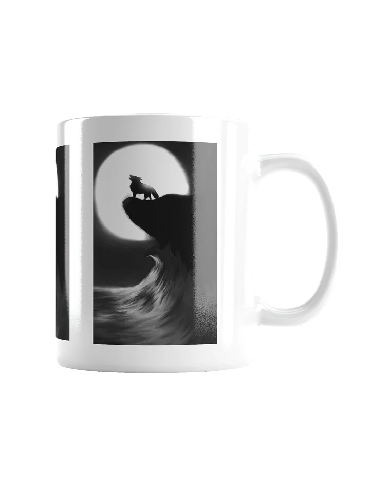 Moonlit Wolf Silhouette Mug product image (4)