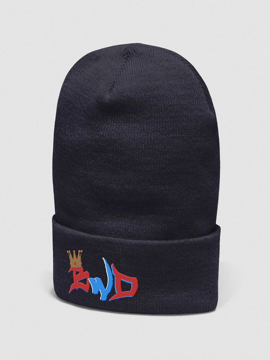 Bad Word Dad - Red/Blue Logo Cuffed Beanie product image (2)
