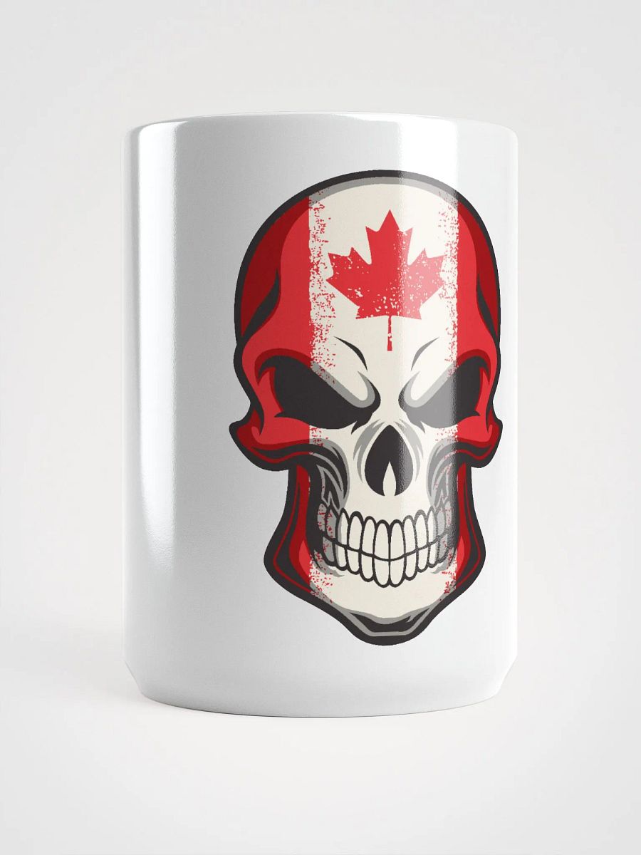 Canadian Flag Skull Mug product image (1)