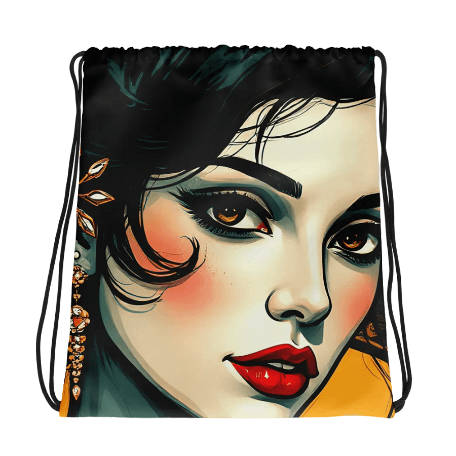 Floral Femme Fatale Drawstring Bag product image (1)