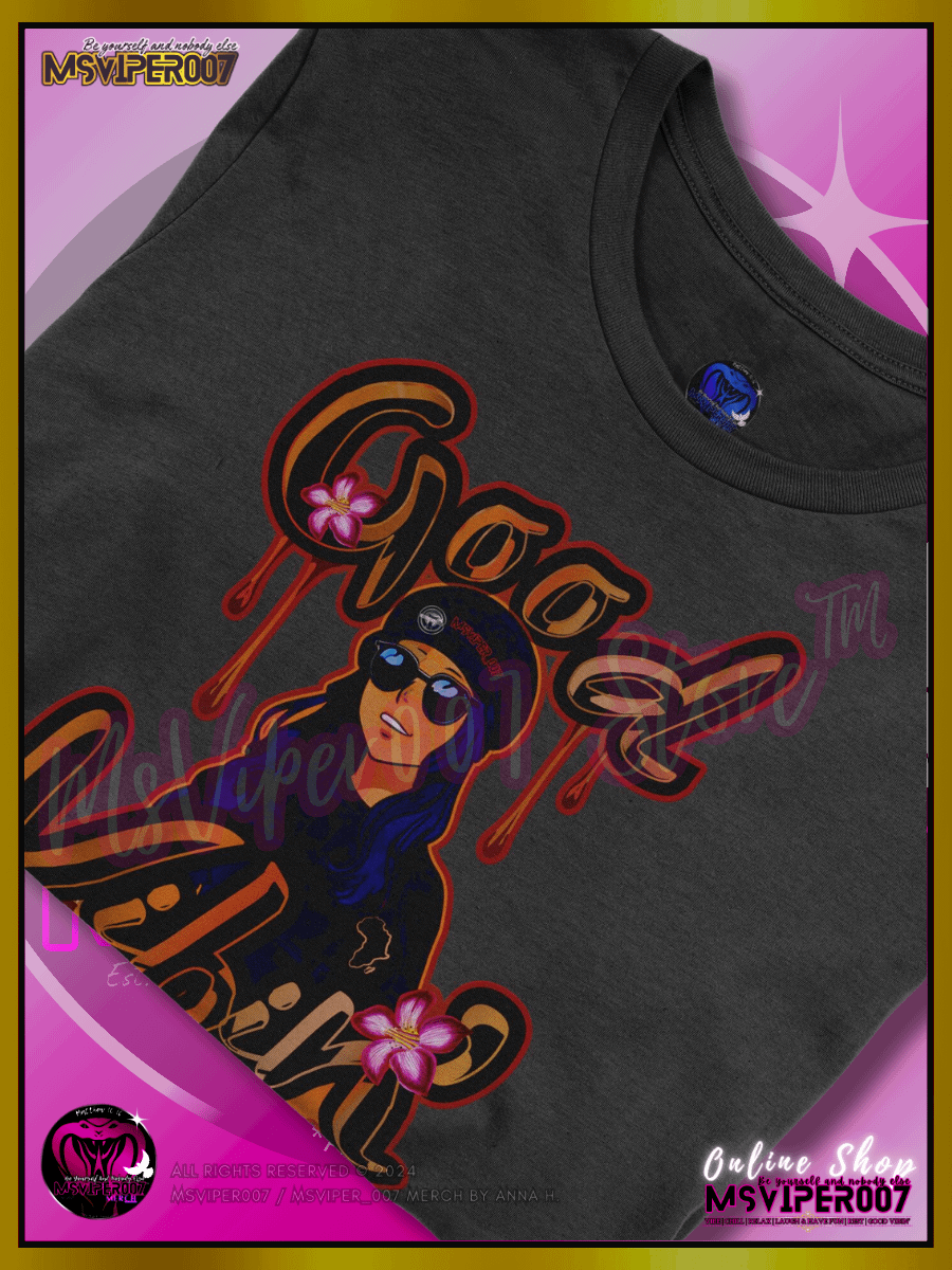 T-Shirt - MsViper007's "Good Vibin'™ [chocolate]" Comfort T-shirt By Anna H. product image (3)