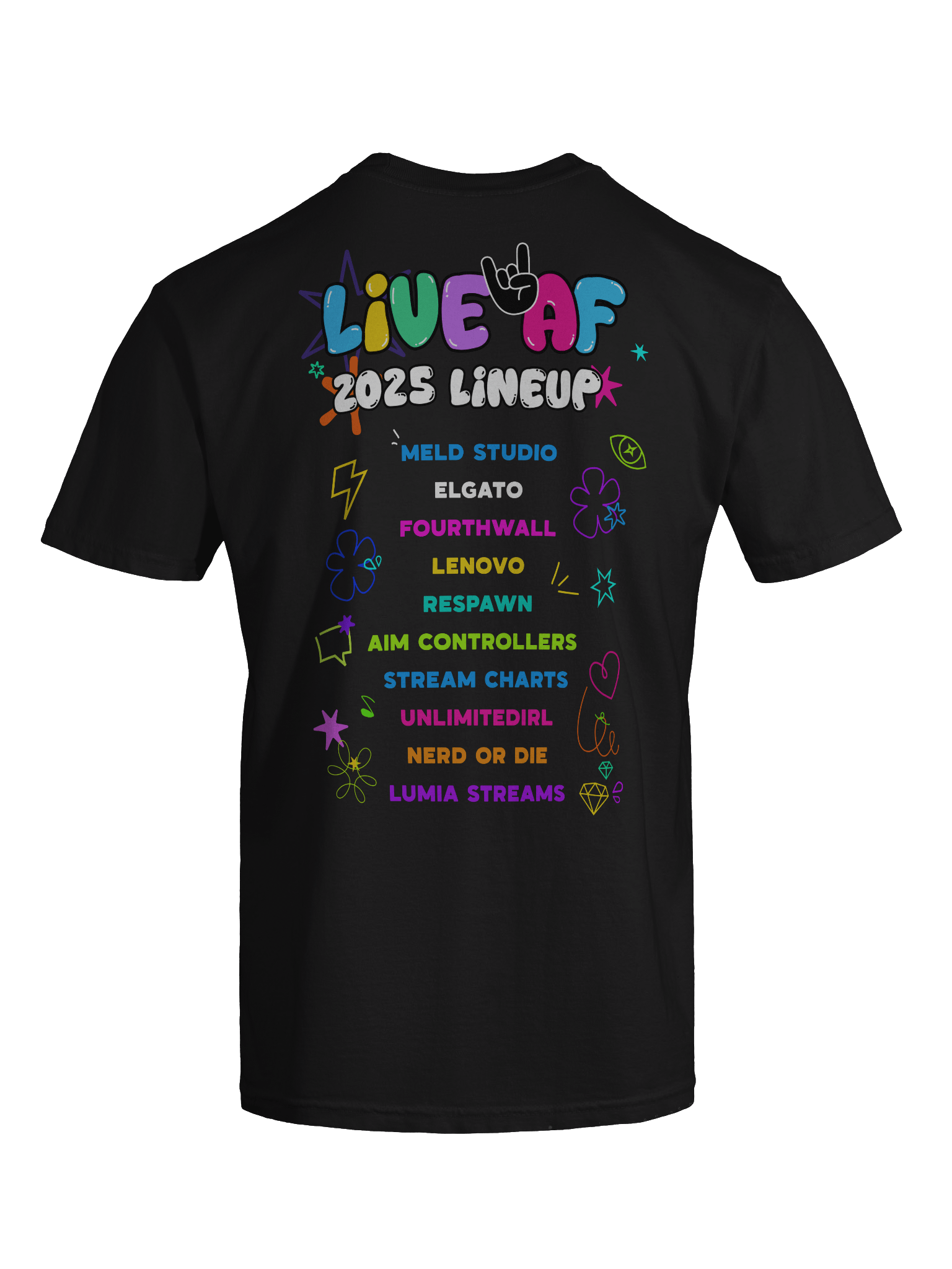 LiveAF 2025 T-Shirt product image (9)