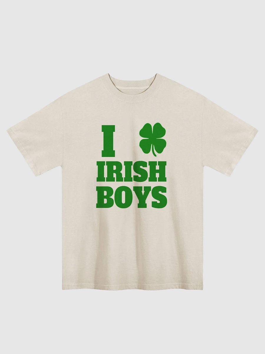 I Love Irish Boys Faded Tee – St. Patrick’s Day oversized Tee product image (1)
