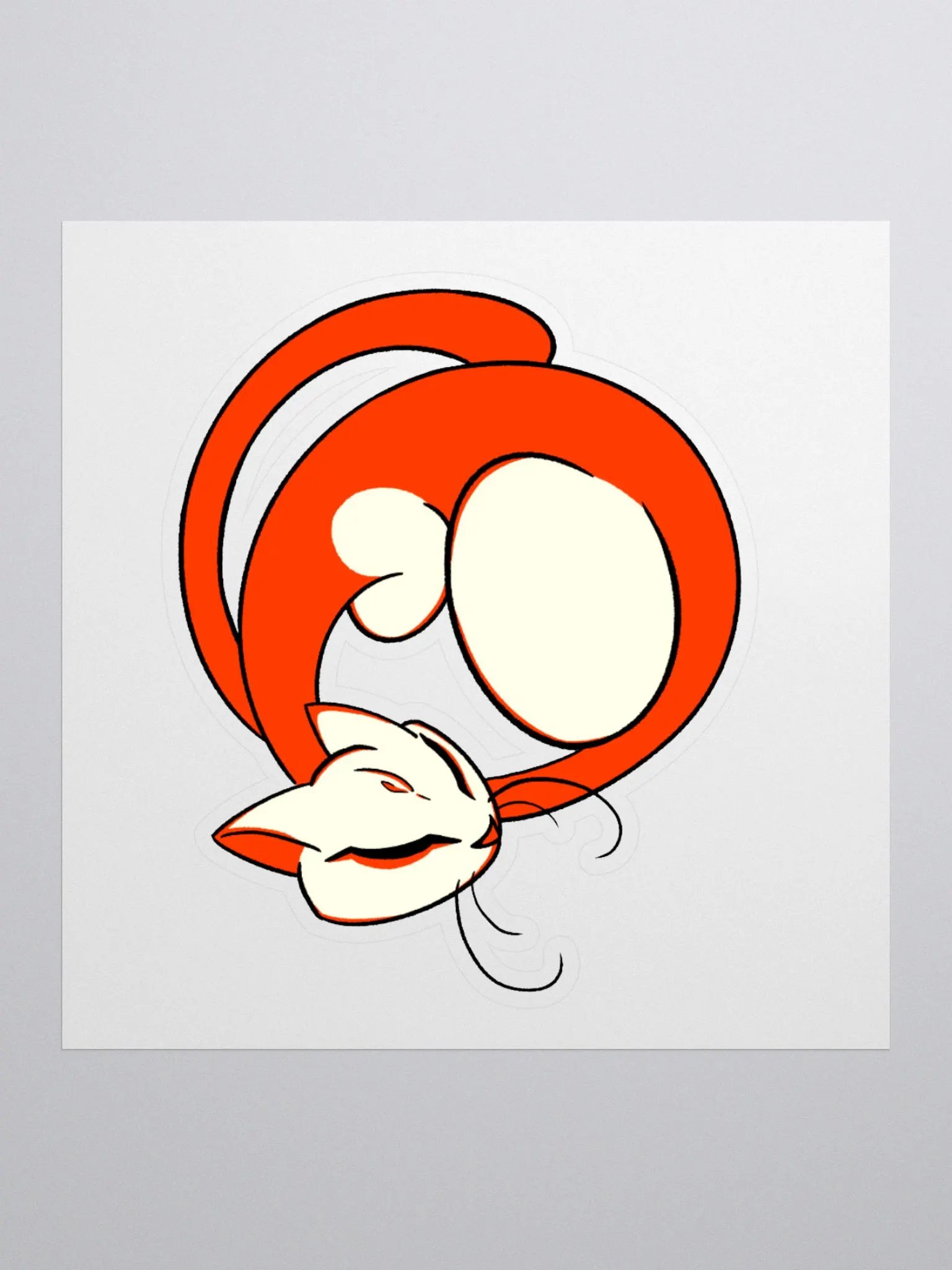 Calming Orange Cat Sticker product image (2)