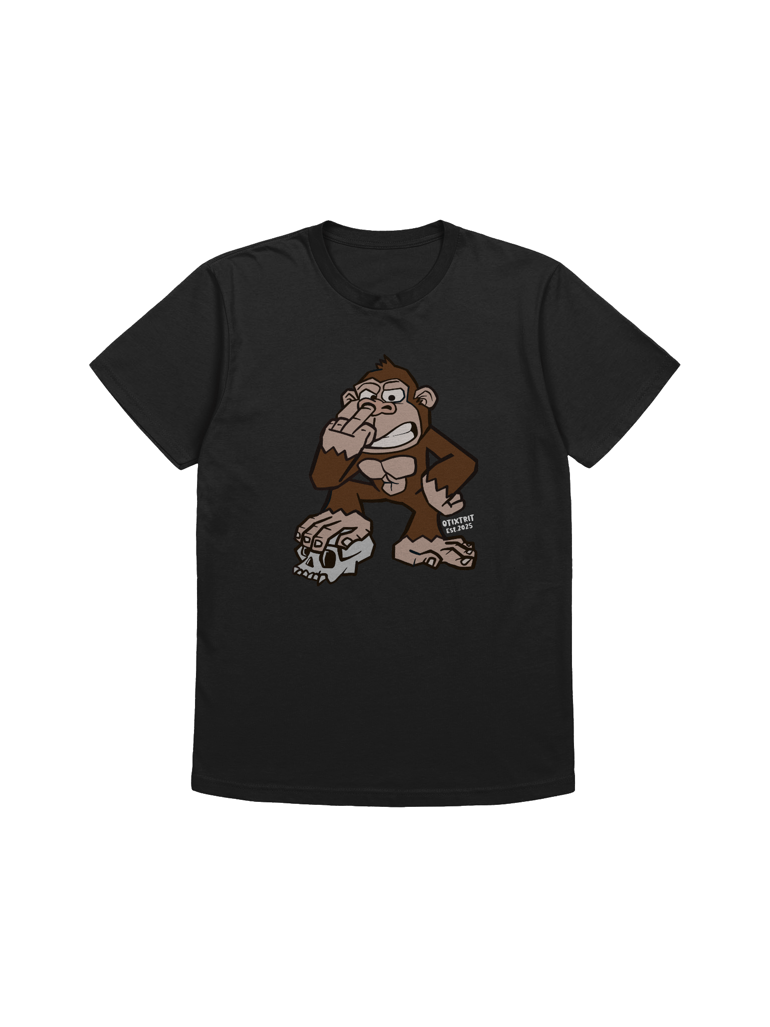 Rebellious Monkey Middle Finger T-Shirt product image (3)