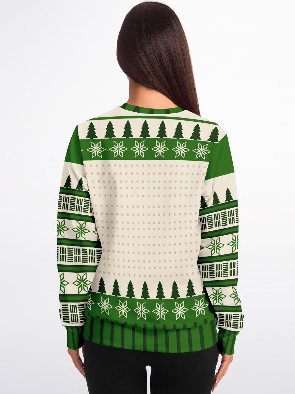 "Happy Holla Days" Funny Reindeer Christmas Sweatshirt | Cheeky Holiday Graphic Sweater | Playful Christmas Party Outfit product image (8)