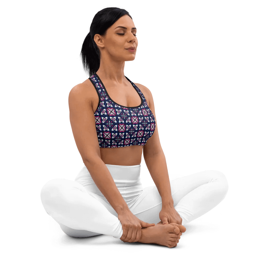 Bi Abstract (3) - Padded Sports Bra product image (1)
