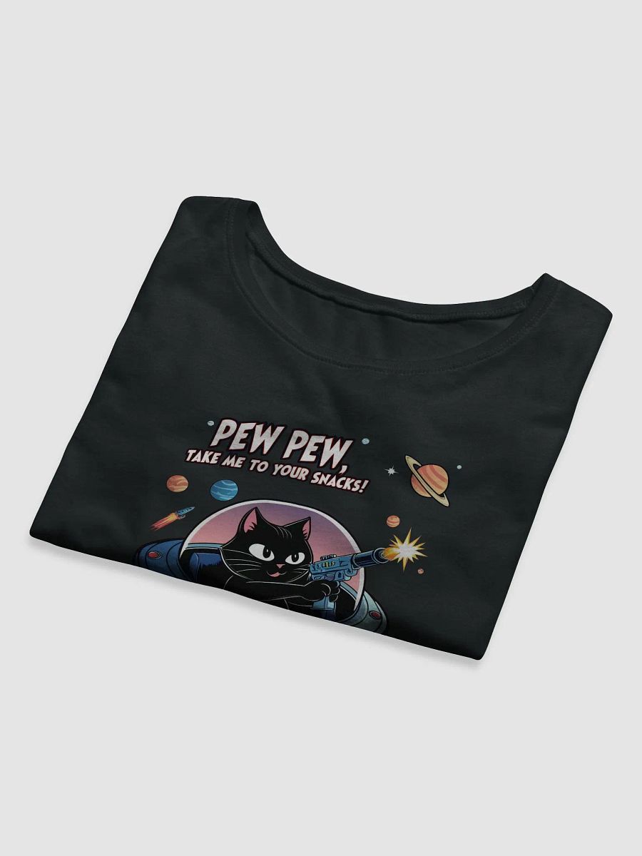 Pew Pew Cat Snack Attack - funny graphic t-shirt product image (9)
