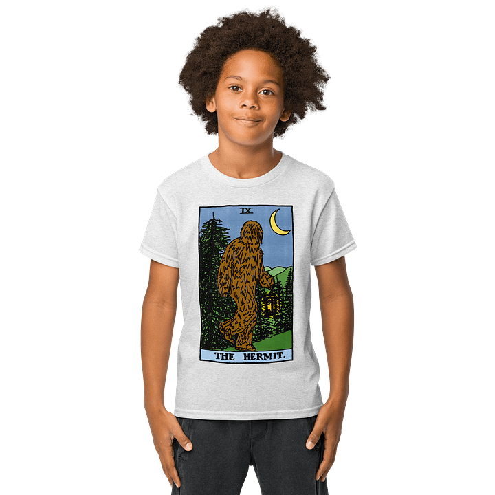 Bigfoot Hermit Tarot Card Kid Shirt product image (9)