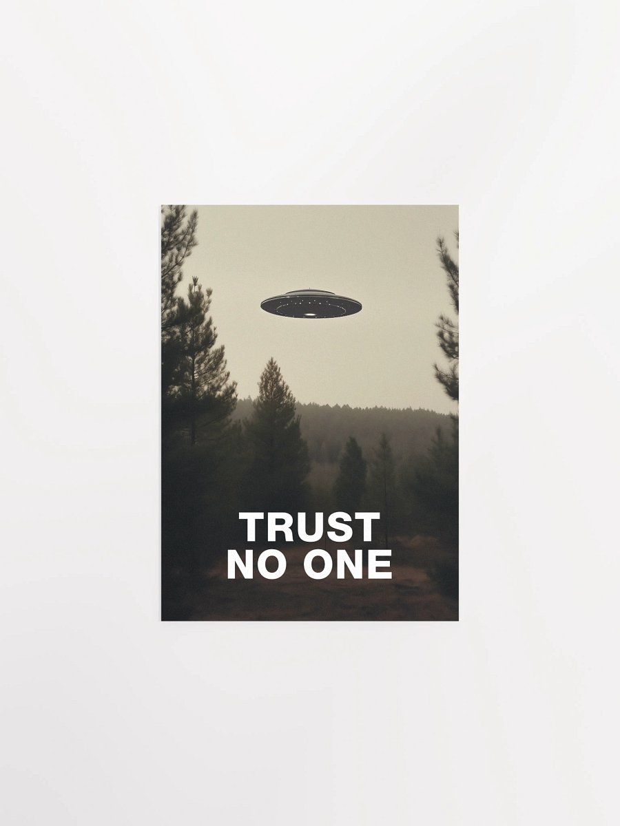 Trust No One/The X-Files poster, S01E24 1994 — sci-fi poster, movie art, I want to believe poster, space print, aliens wall decor product image (4)