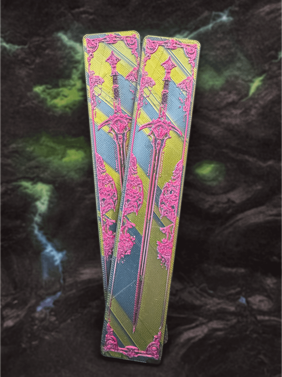 Ornate Floral Sword Bookmark product image (1)