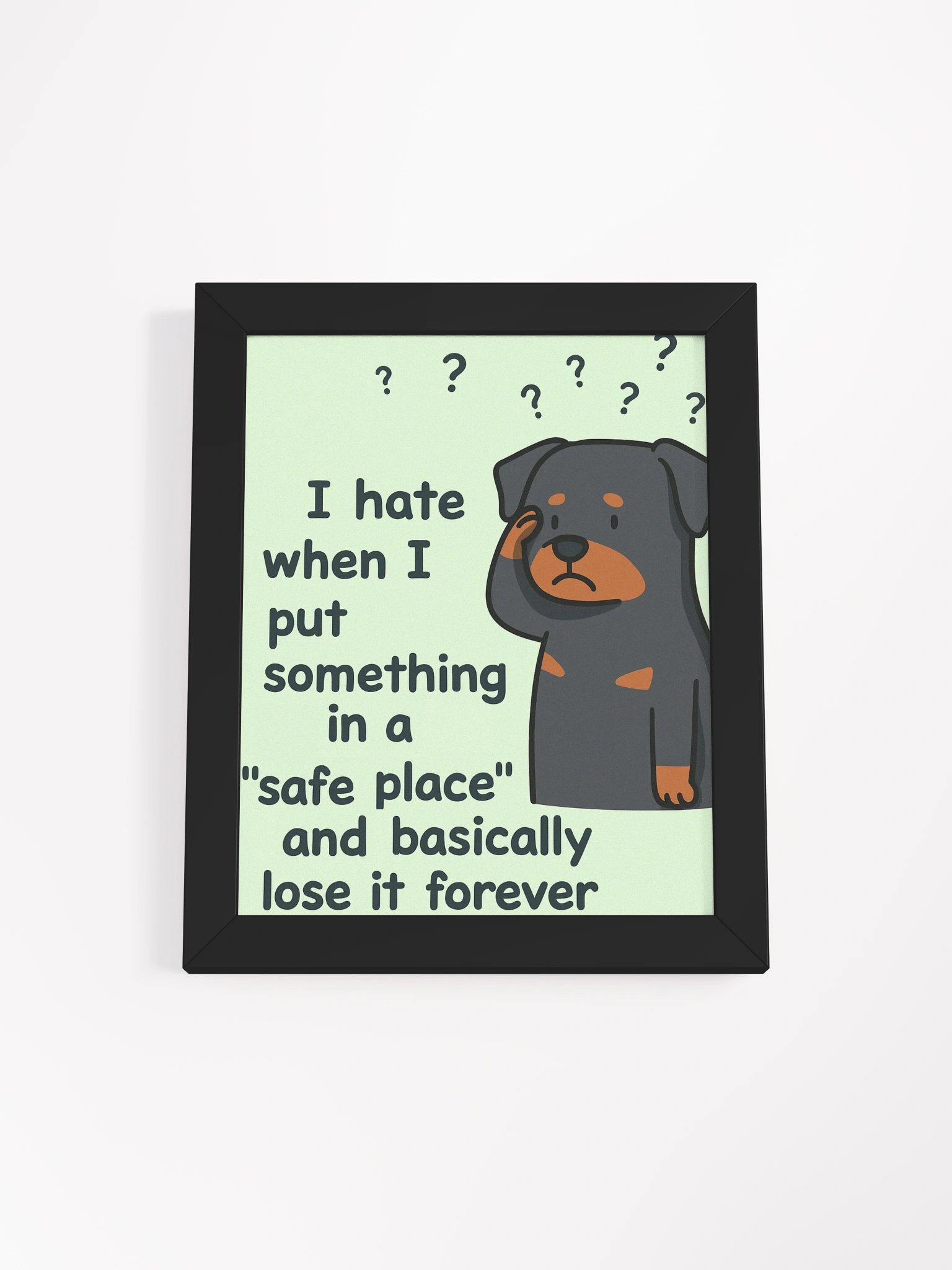 "Safe Place" Rottweiler Framed Poster product image (1)