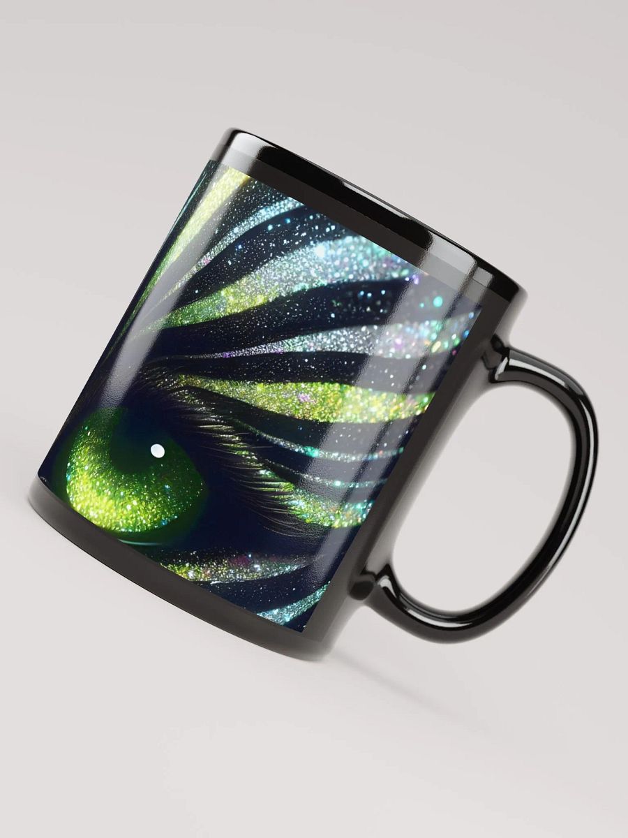 Glimmering Green-Eyed Cat Mug product image (8)