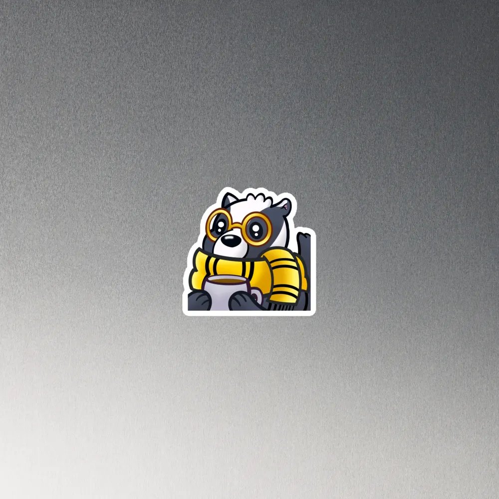 Badger puff Magnet product image (2)