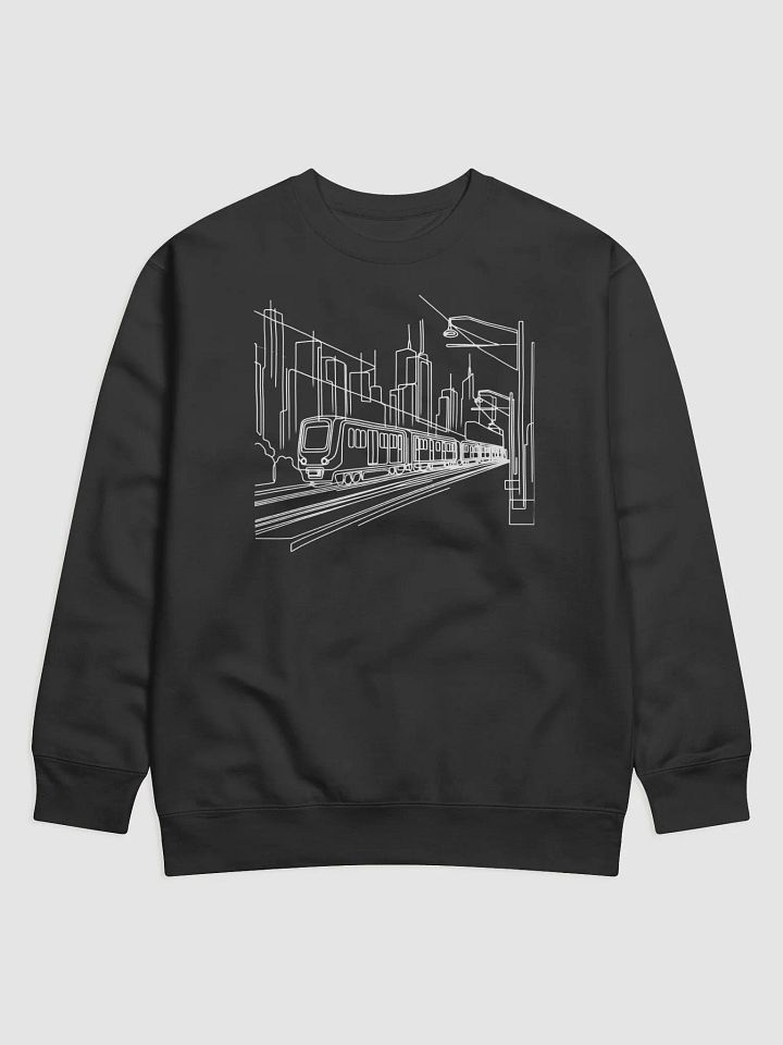 Urban Train Line Art Commute Vibes Sweatshirt product image (1)