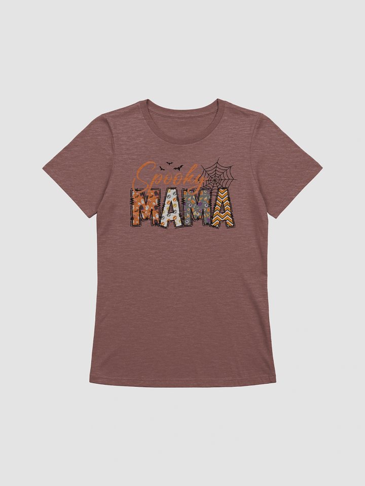 Women's Supersoft Relaxed-fit T-Shirt Spooky MAMA Letter product image (10)