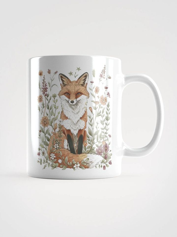 Foxy Flora White Glossy Mug product image (1)