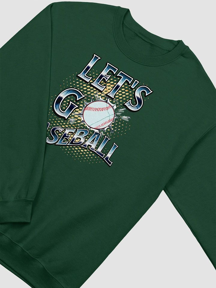 Lets Go Baseball Bursting Action Crewneck product image (4)
