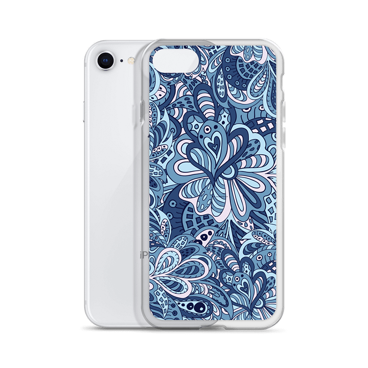 Blue Swirls iPhone® Case product image (55)